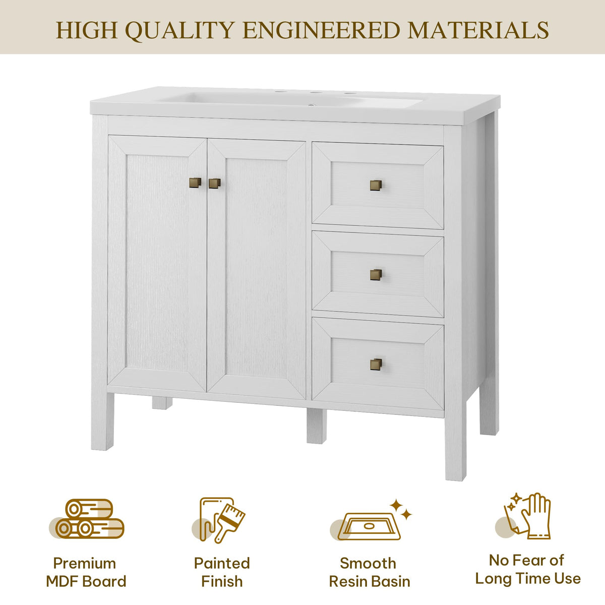 YITAHOME 36 inch Bathroom Vanity with Sink