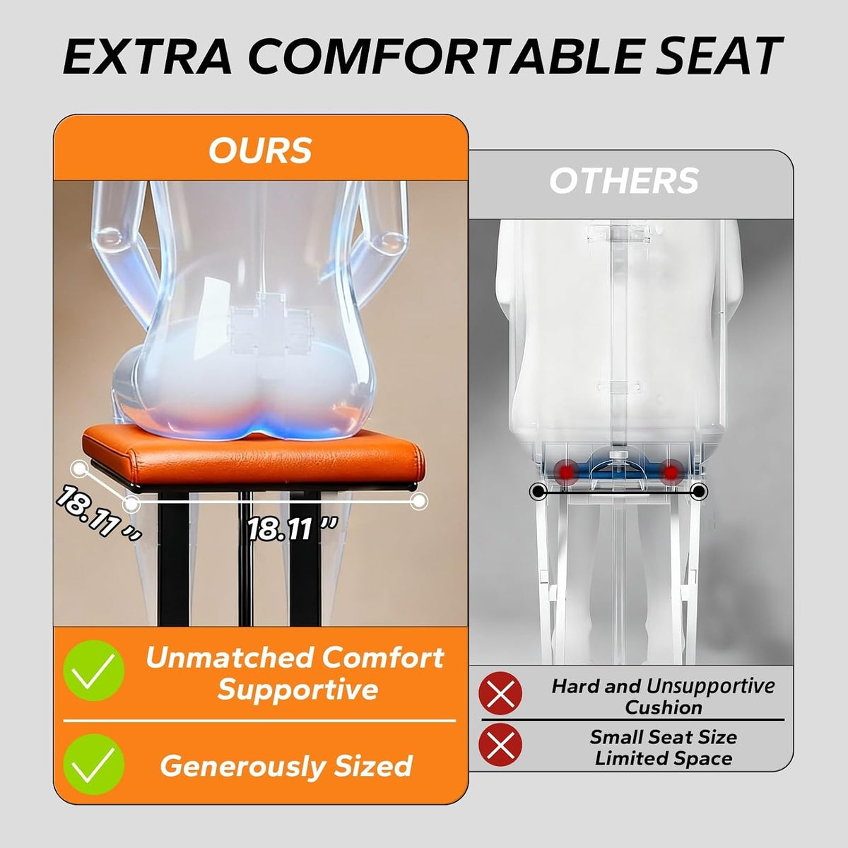Steel Electric Floor Lift Chair with Wheels and PU Cushion, Floor Lift for Elderly, 440 LBS Capacity, Seat Belts and Handrails, Suitable for Home Use