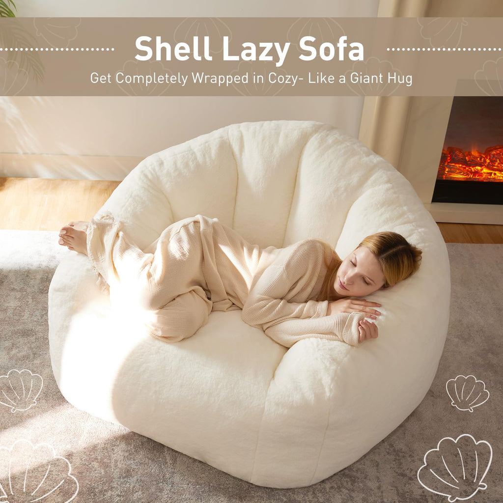 HUGHEAVEN Max Giant Bean Bag Chair, Bean Bag Sofa for Adults & Teens