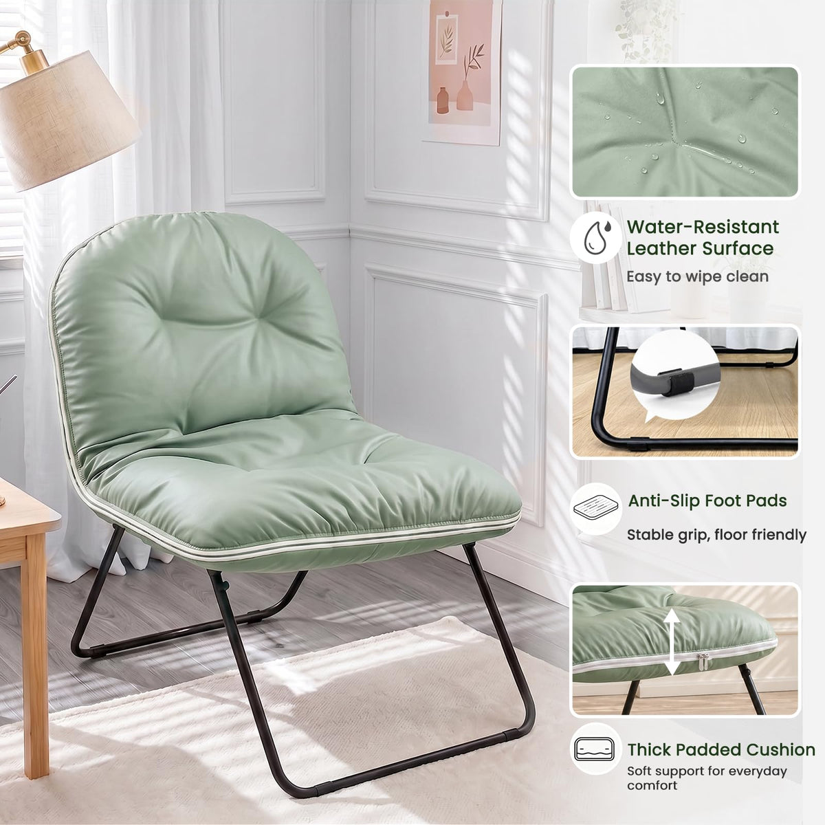 ZonLi Adjustable Floor Chair with Back Support
