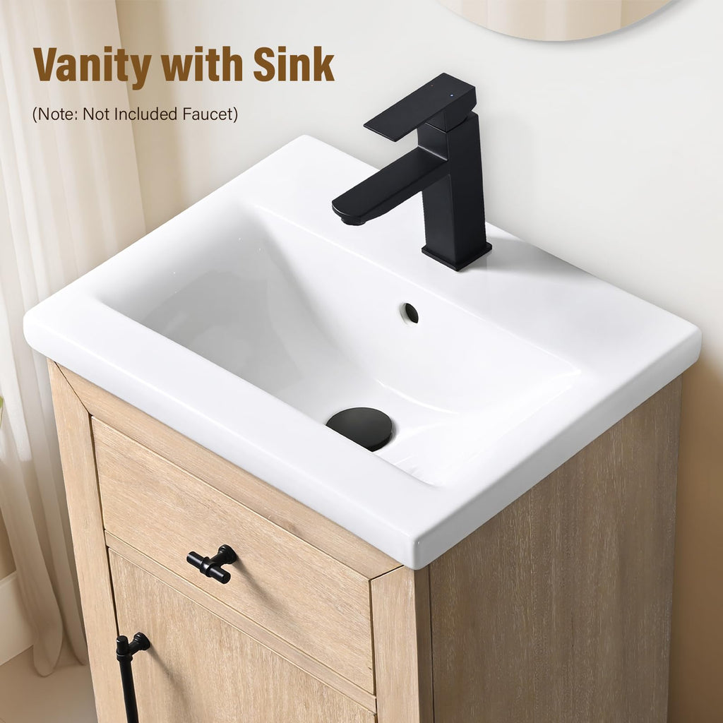 HOMEBEYOND 72" Bathroom Vanity with Double Sink & Ceramic Top, MDF Material Vanity Cabinet with Basin Combo, Soft-Closing Doors, Removable Shelf, Backsplash, Tan