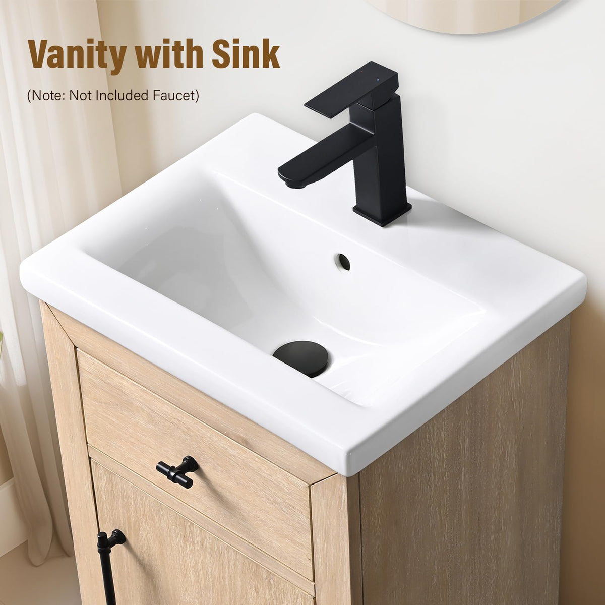 HOMEBEYOND 72" Bathroom Vanity with Double Sink & Ceramic Top, MDF Material Vanity Cabinet with Basin Combo, Soft-Closing Doors, Removable Shelf, Backsplash, Tan