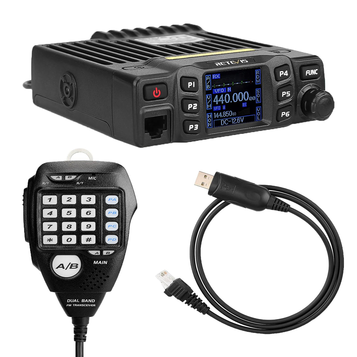 Retevis RT95 Dual Band Mobile Radio, Ham Radio Base Station Starter kit