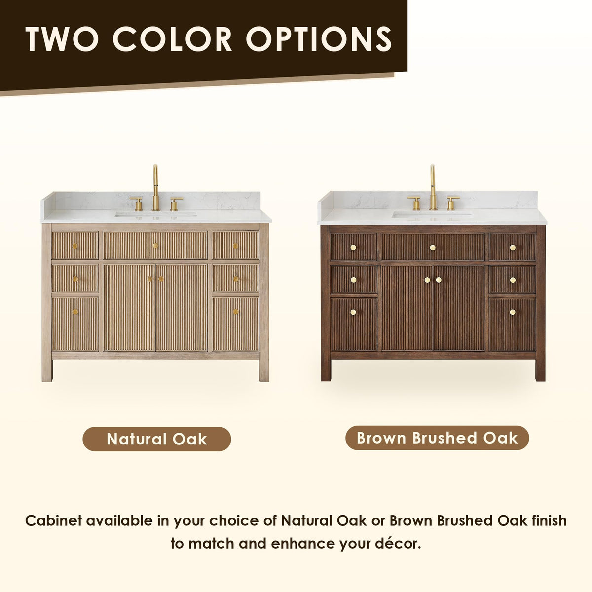 48 Inch Bathroom Vanity with Sink Modern Single Vanities with Countertop