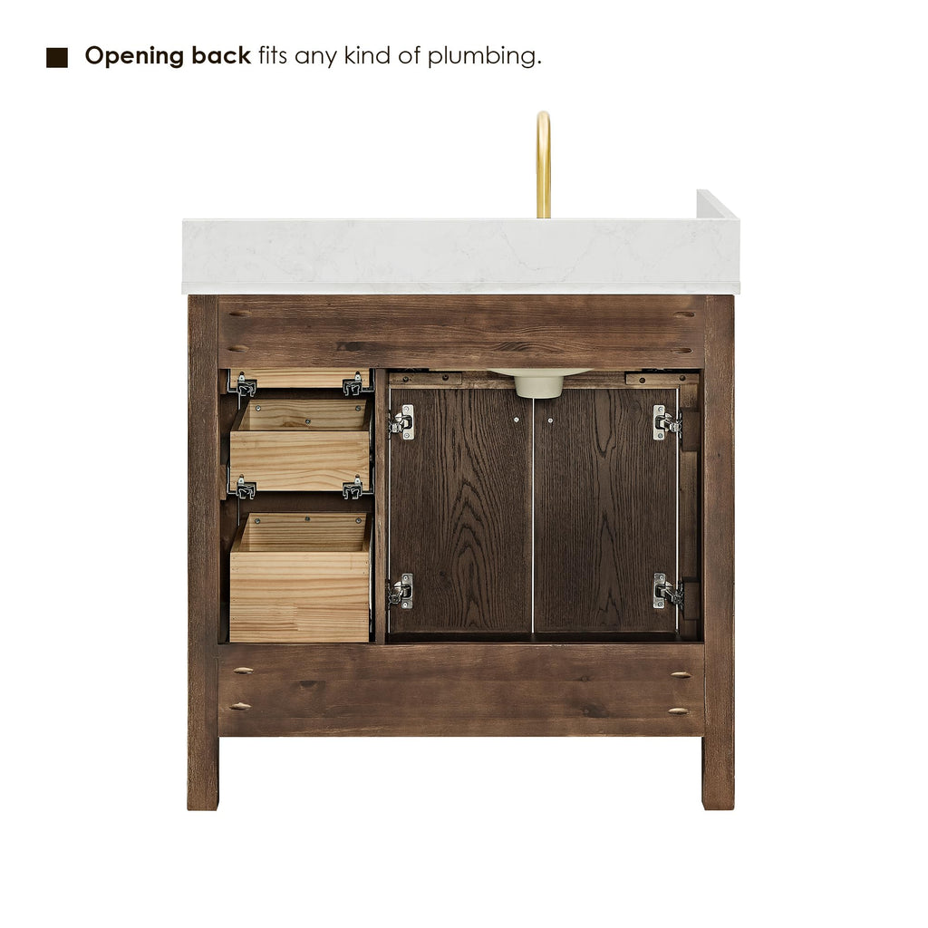 48 Inch Bathroom Vanity with Sink Modern Single Vanities with Countertop