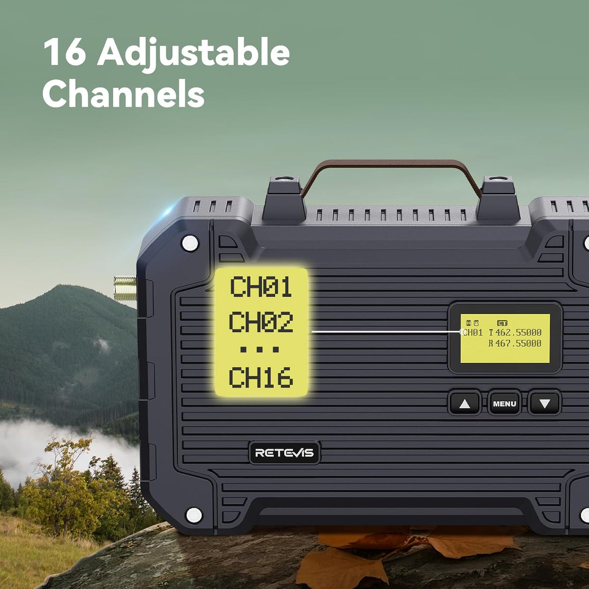 Retevis RT97L GMRS Repeater System, High Power with FRP Antenna & Cable