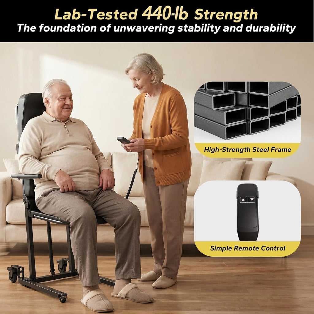 Electric Lift Chair, Lifts Elderly from Floor After a Fall, Soft Cushion
