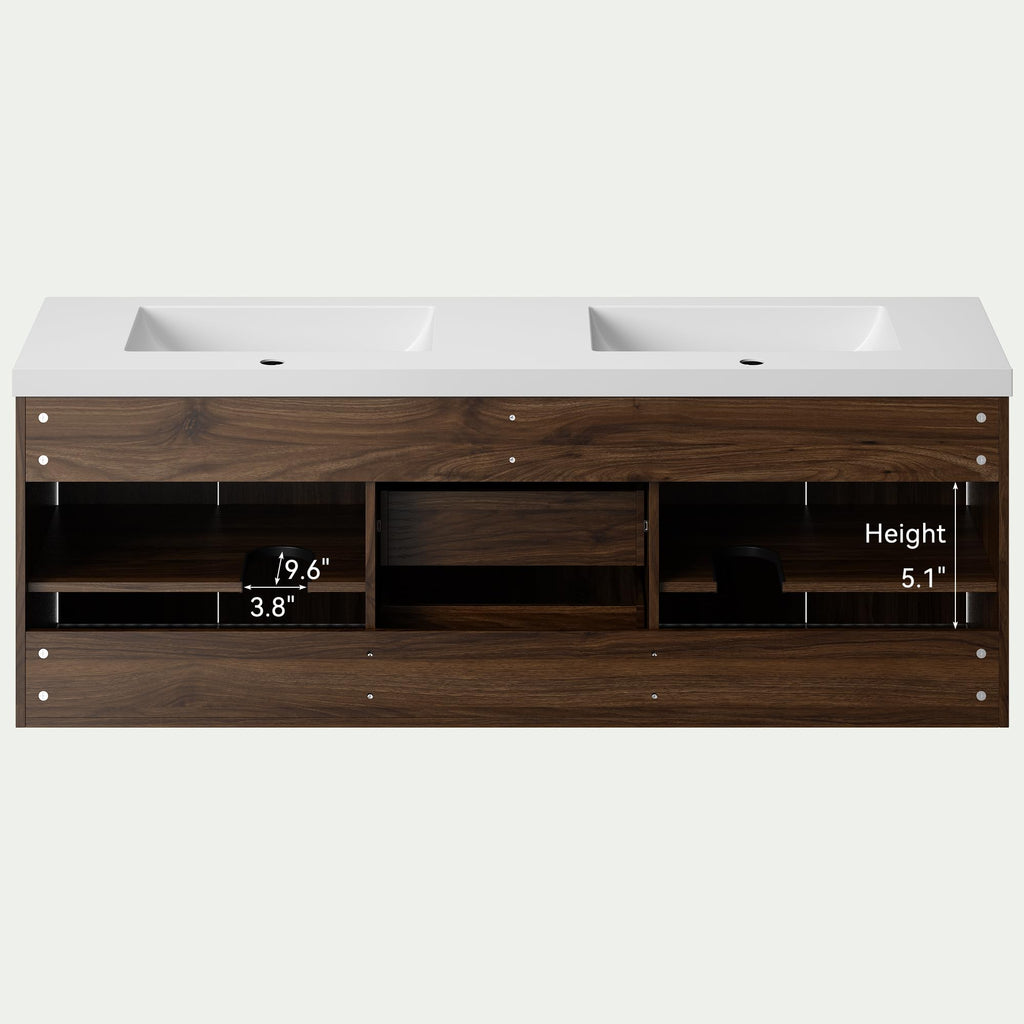 36" Bathroom Vanity with Sink Modern Oak