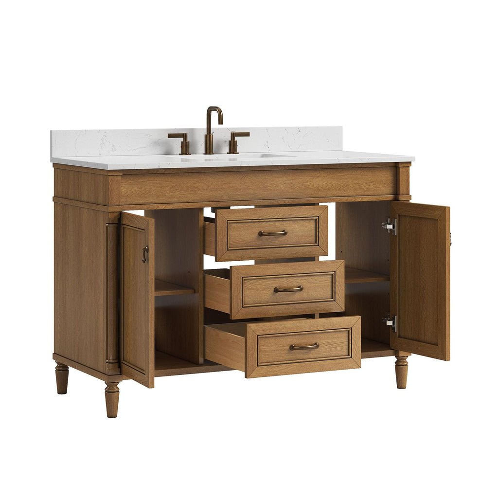 48 Inch Bathroom Vanity with Sink, Fully Assembled, Green