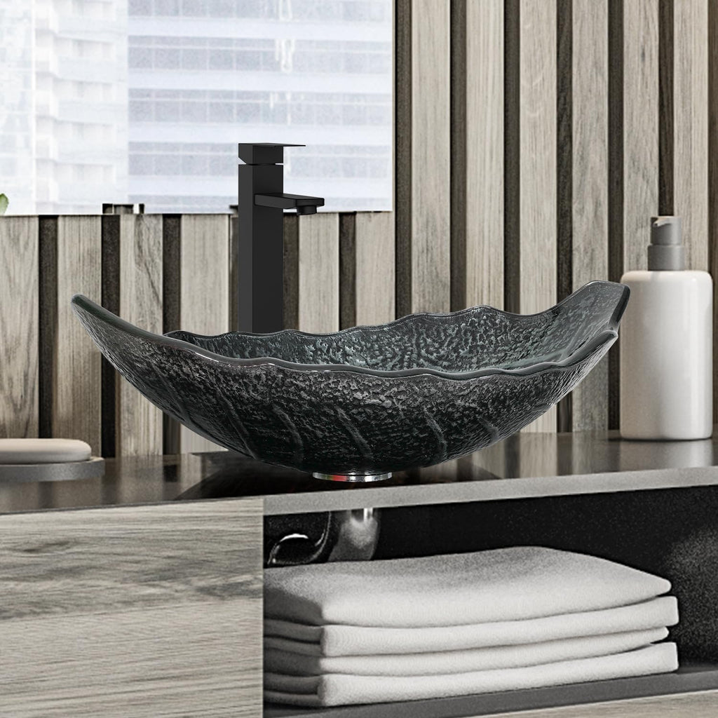 48" Bathroom Vanity with Sink, White Modern Freestanding Bathroom Vanity Cabinet with Marble Texture Top and 4 Drawers, Two Boat Ceramic Vessel Sinks