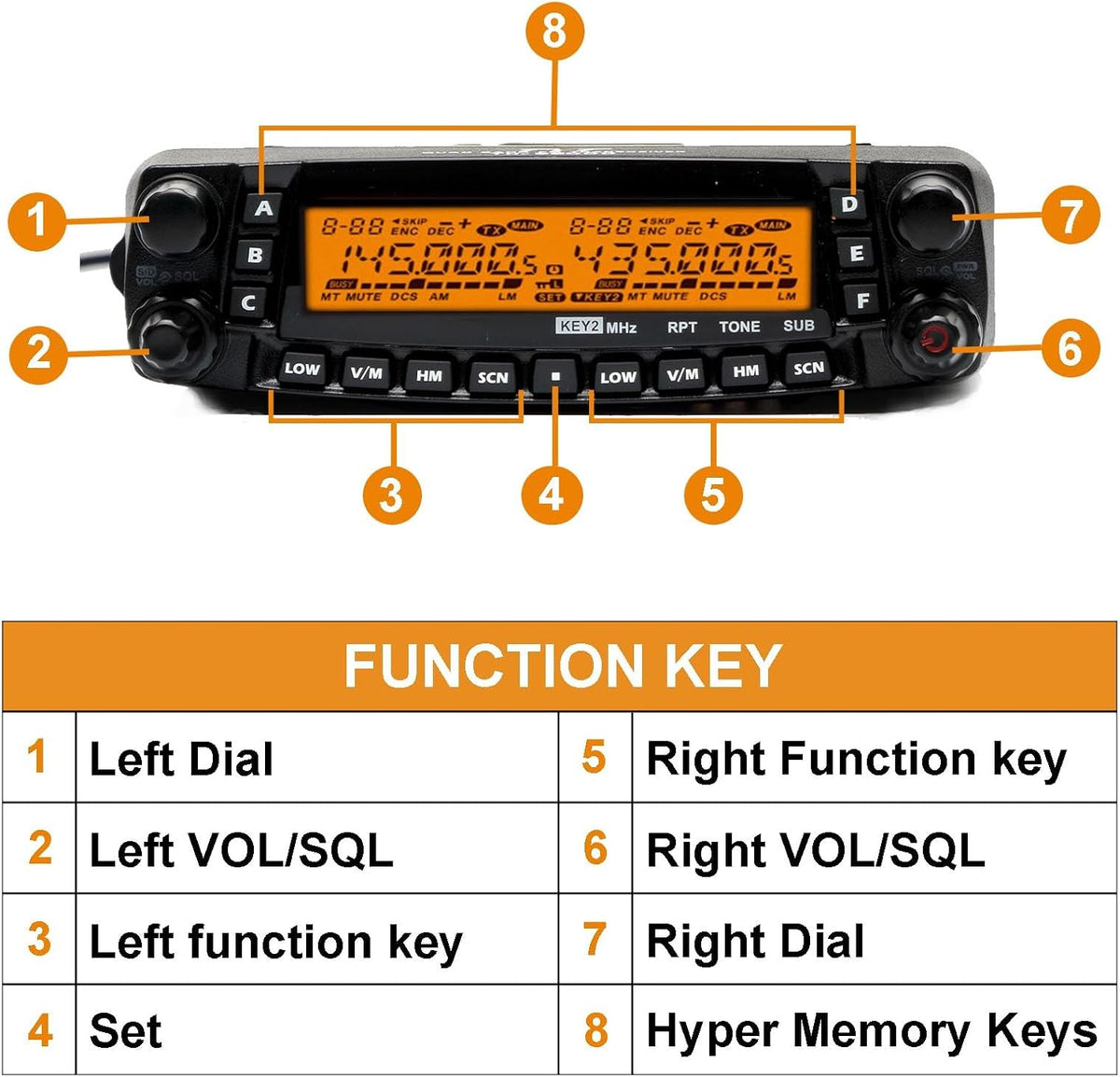 TYT TH-9800 Quad Band Mobile Transceiver 50W Amateur Mobile Car Ham Radio