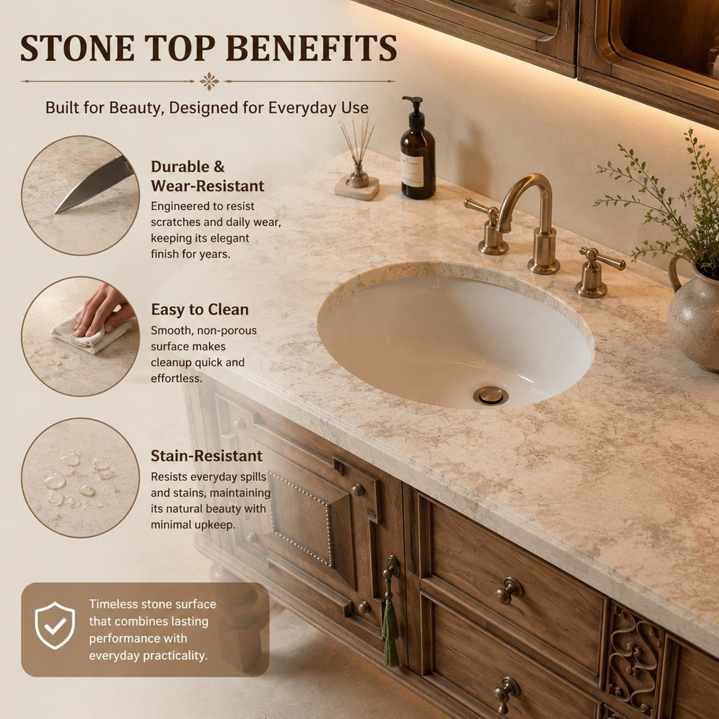 72 in Freestanding Double-Sink Bathroom Vanity with Mirror Cabinet