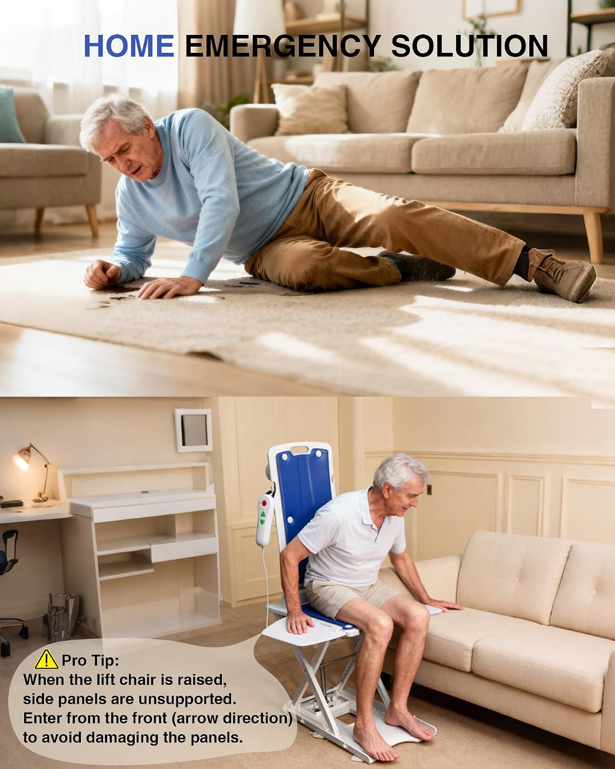 Pterying Electric Lift Chair for Elderly from Floor, 308 LBS