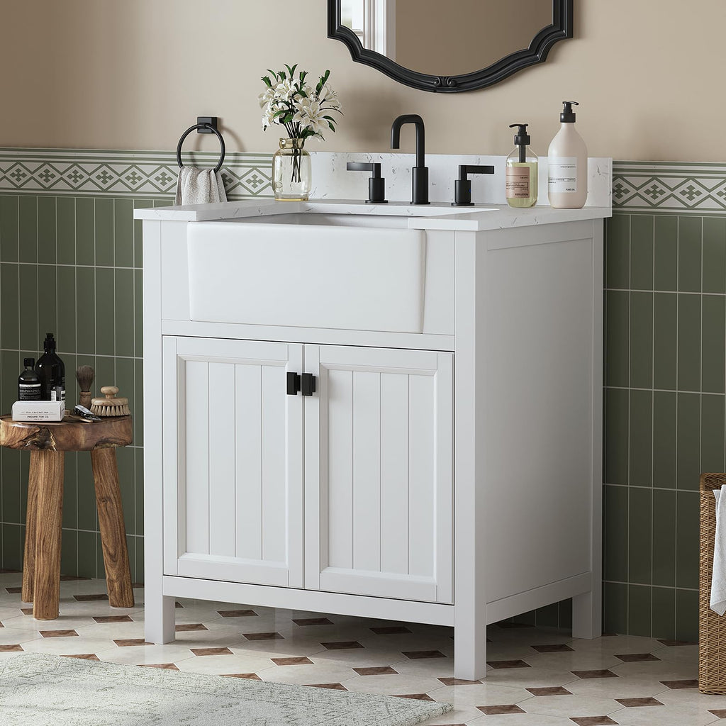 60 Inch Bathroom Vanity Double Sink, Steel Blue