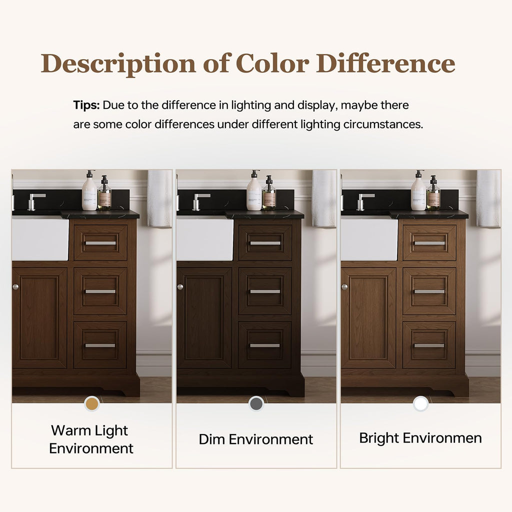 48 Inch Bathroom Vanity with Sink, Fully Assembled, Green