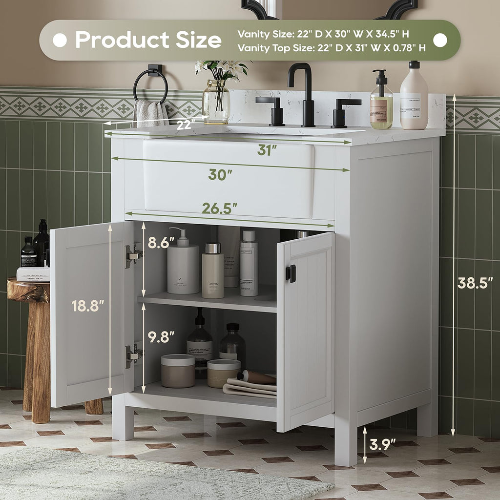 60 Inch Bathroom Vanity Double Sink, Steel Blue