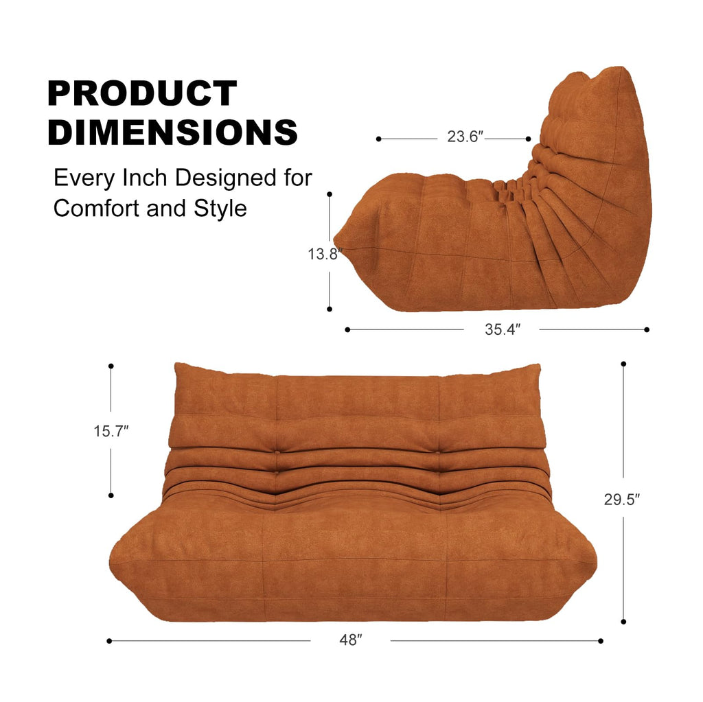 Bean Bag Chair for Adults, Memory Foam Bean Bag Sofa with Waterproof Fabric