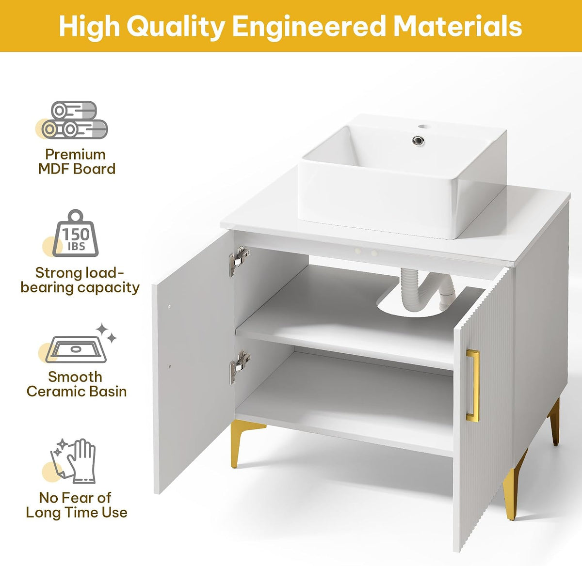 DWVO 30 Inch Bathroom Vanity with Sink