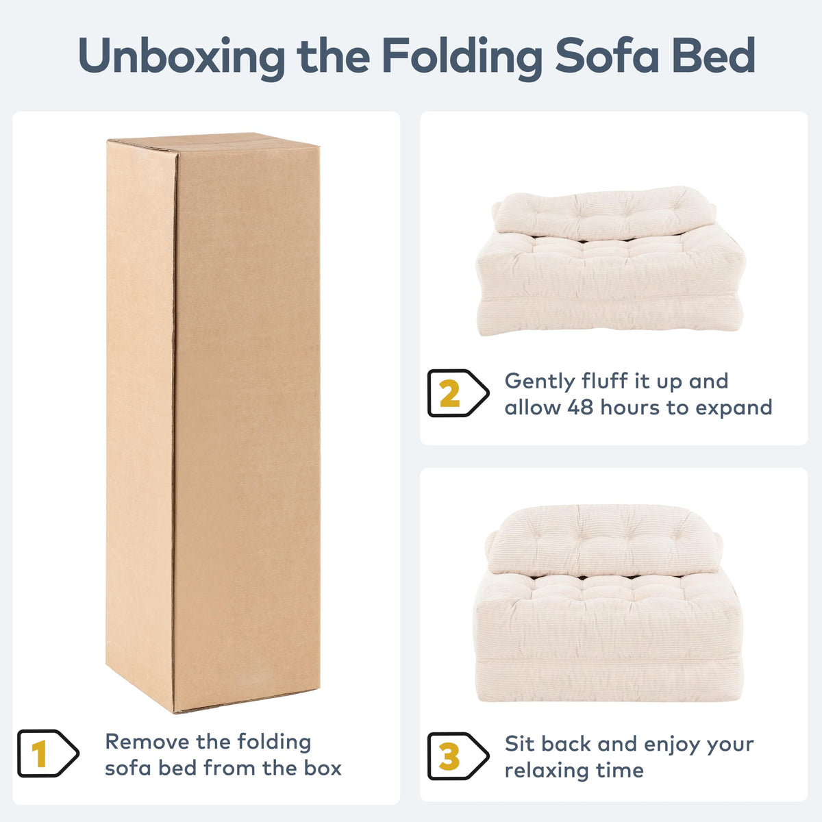 Convertible Corduroy Floor Sofa, 3-in-1 Folding Lazy Sofa Bed with Adjustable Backrest, Soft Bean Bag Chair Lounger for Living Room, Bedroom, Guest Room, Oversized Sleeper Chair