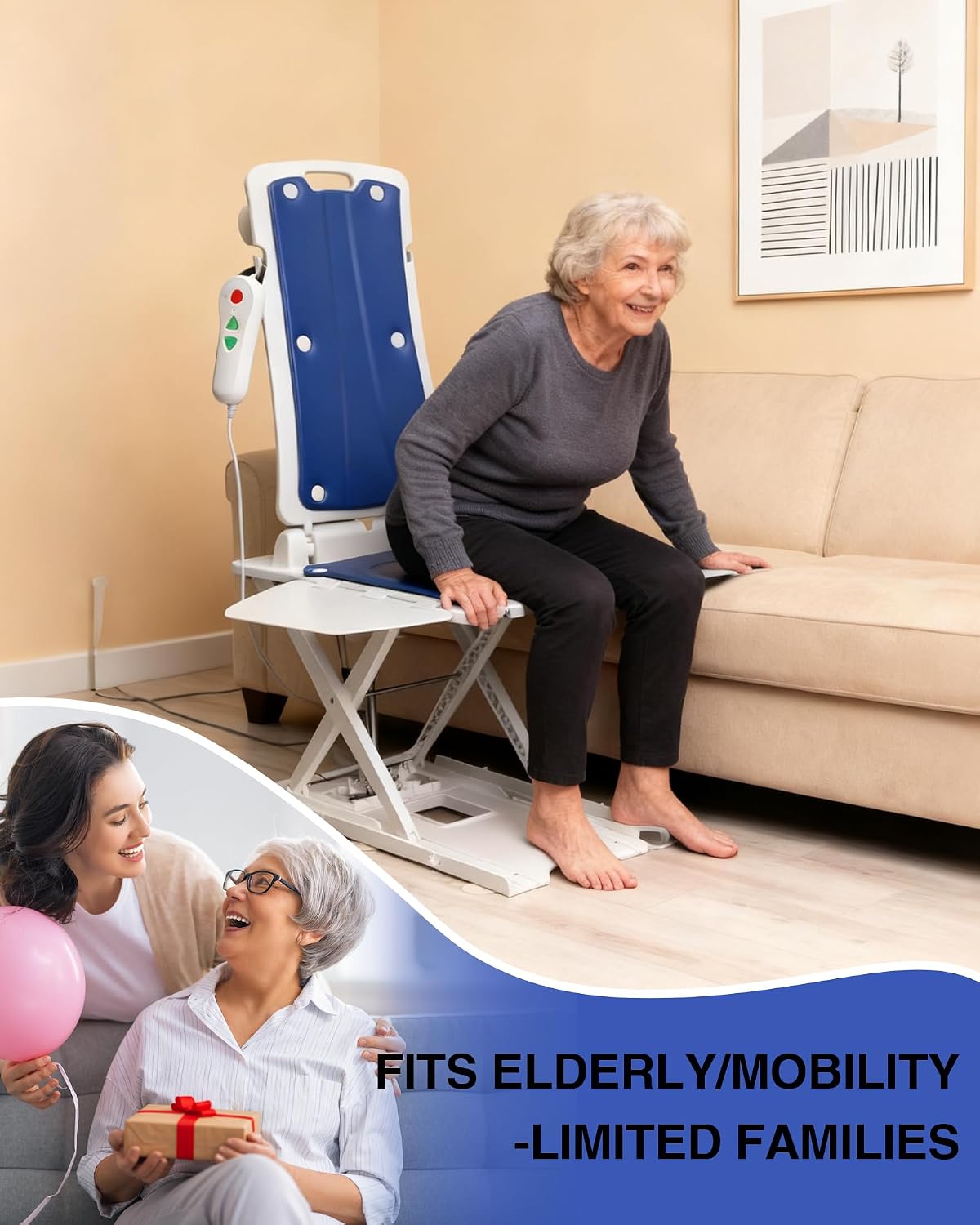 Pterying Electric Lift Chair for Elderly from Floor, 308 LBS