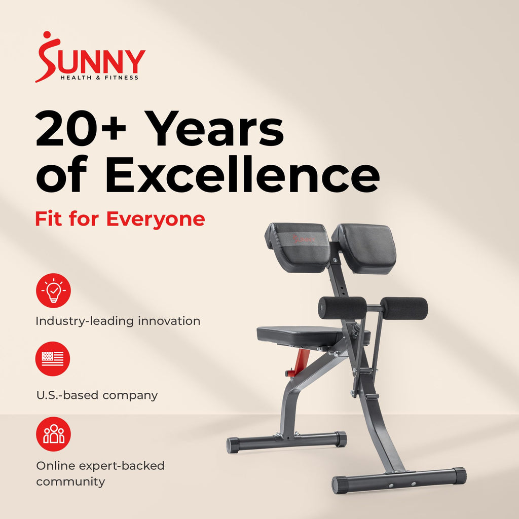 Sunny Health & Fitness Multi-Function Roman Chair