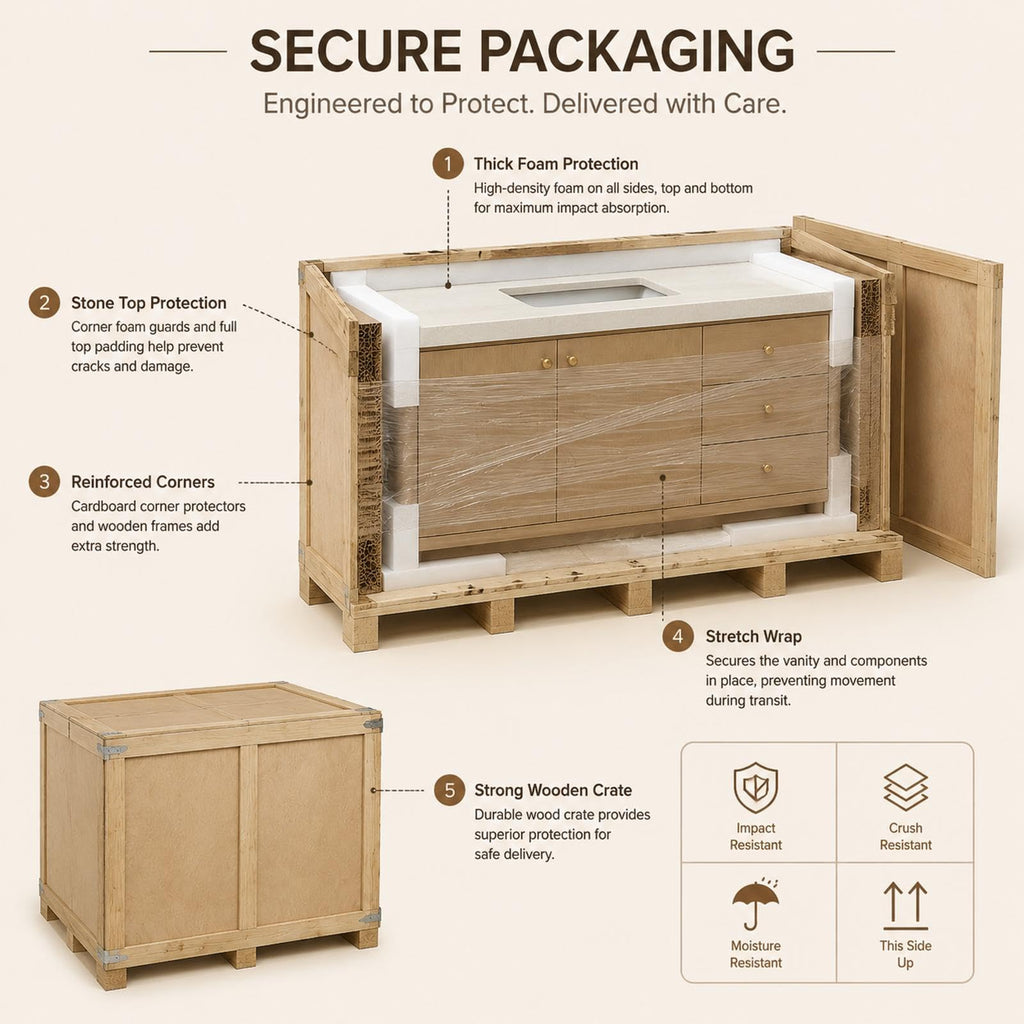 66 in Freestanding Single Sink Bathroom Vanity with Makeup Area