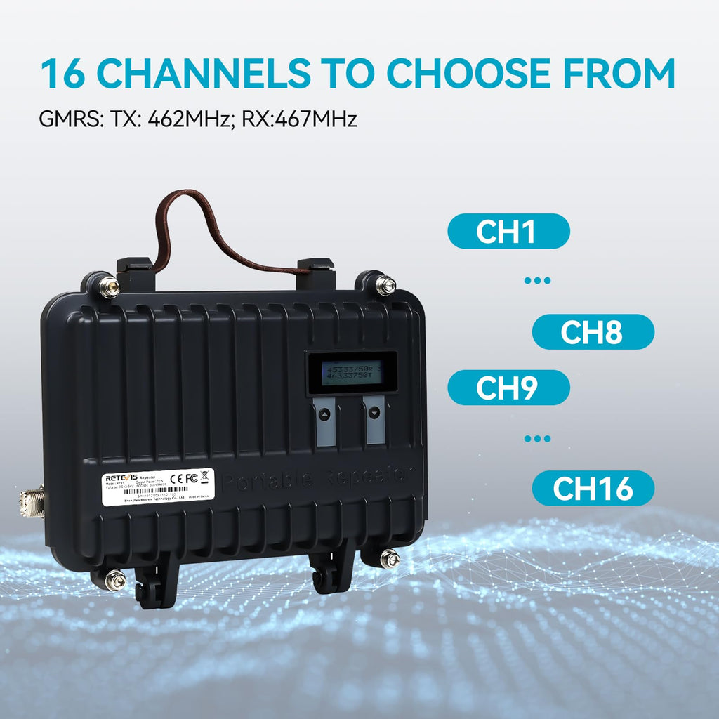 Retevis RT97 Full Duplex Radio Repeater, Customizable Analog, 16CH (1 Pack)