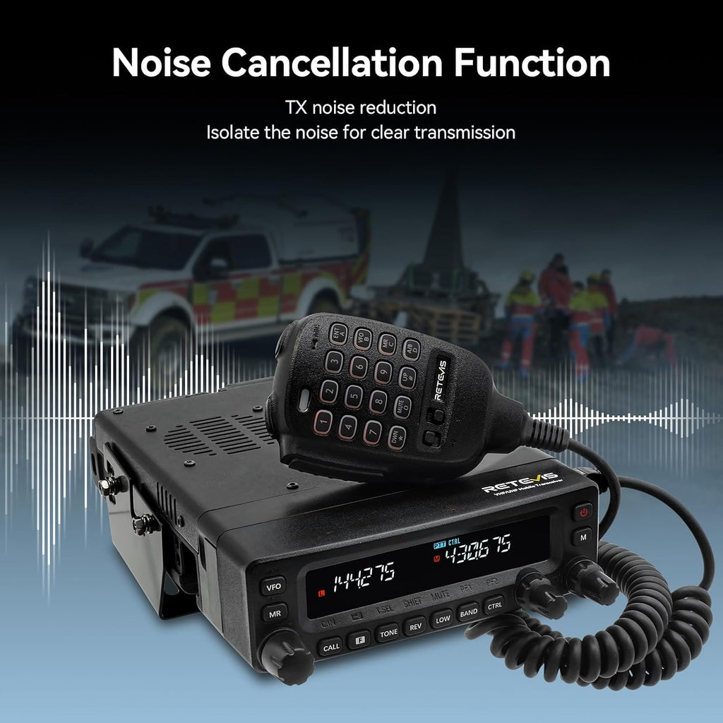 Retevis MA1 Dual Band Ham Radio, Cross-Band Repeater Mobile Transceiver