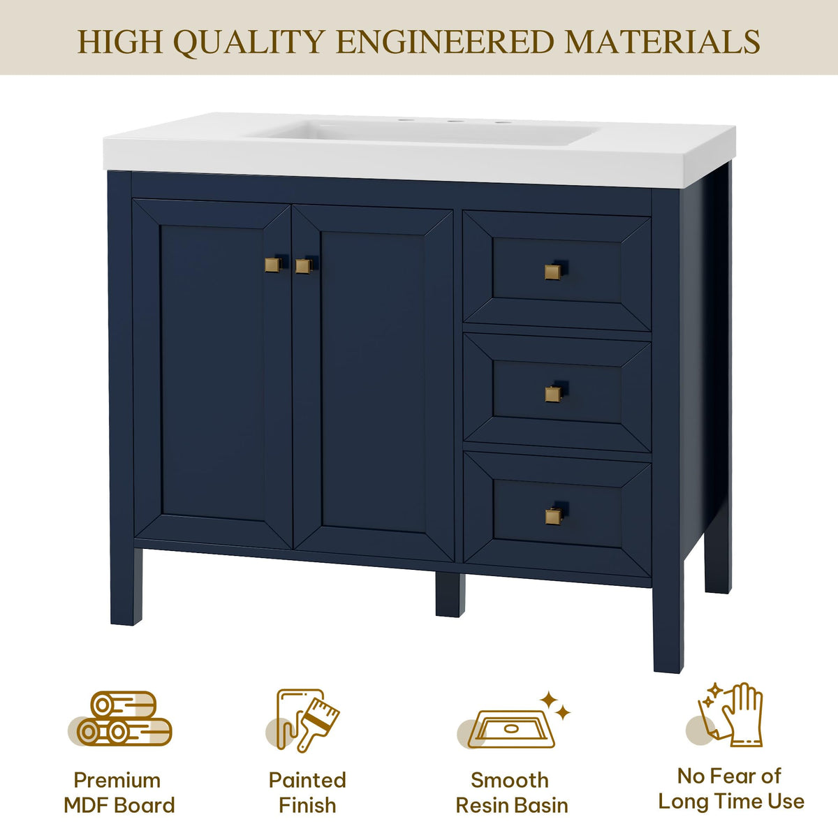 DWVO 36 Inch Bathroom Vanity with Sink