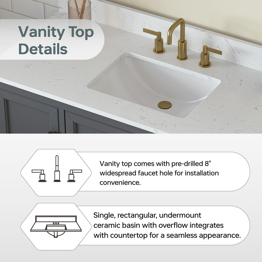 48 inch Bathroom Vanity with Sink, Green