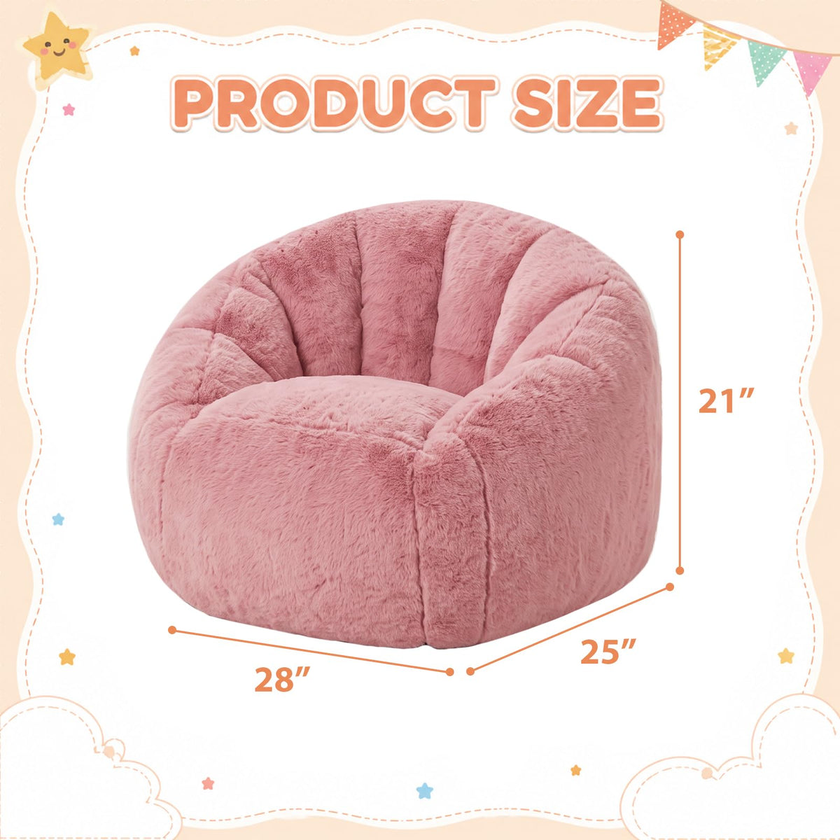 HUGHEAVEN Max Giant Bean Bag Chair, Bean Bag Sofa for Adults & Teens
