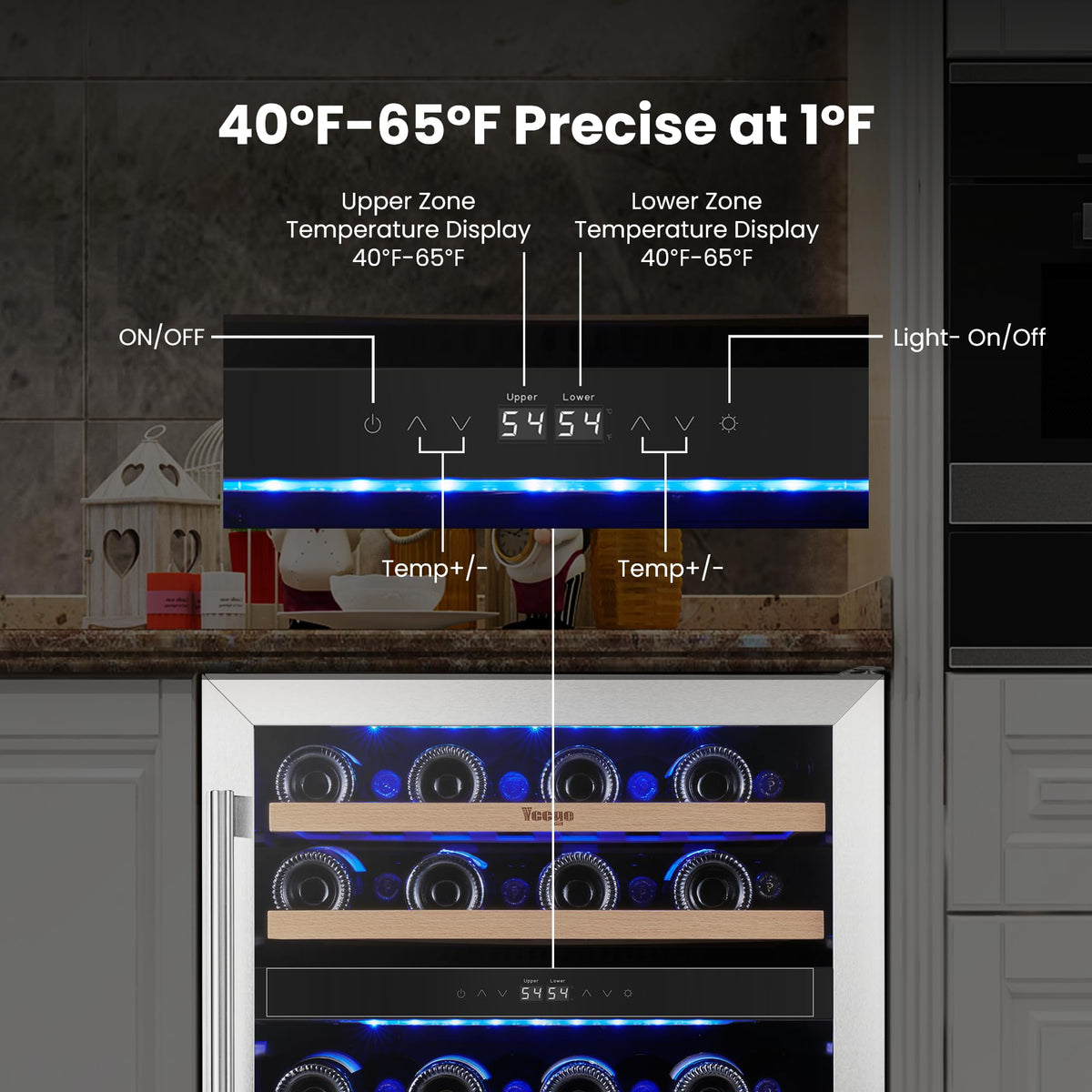 Yeego 30 Inch Wine and Beverage Refrigerator with 80 Can and 33 Bottle