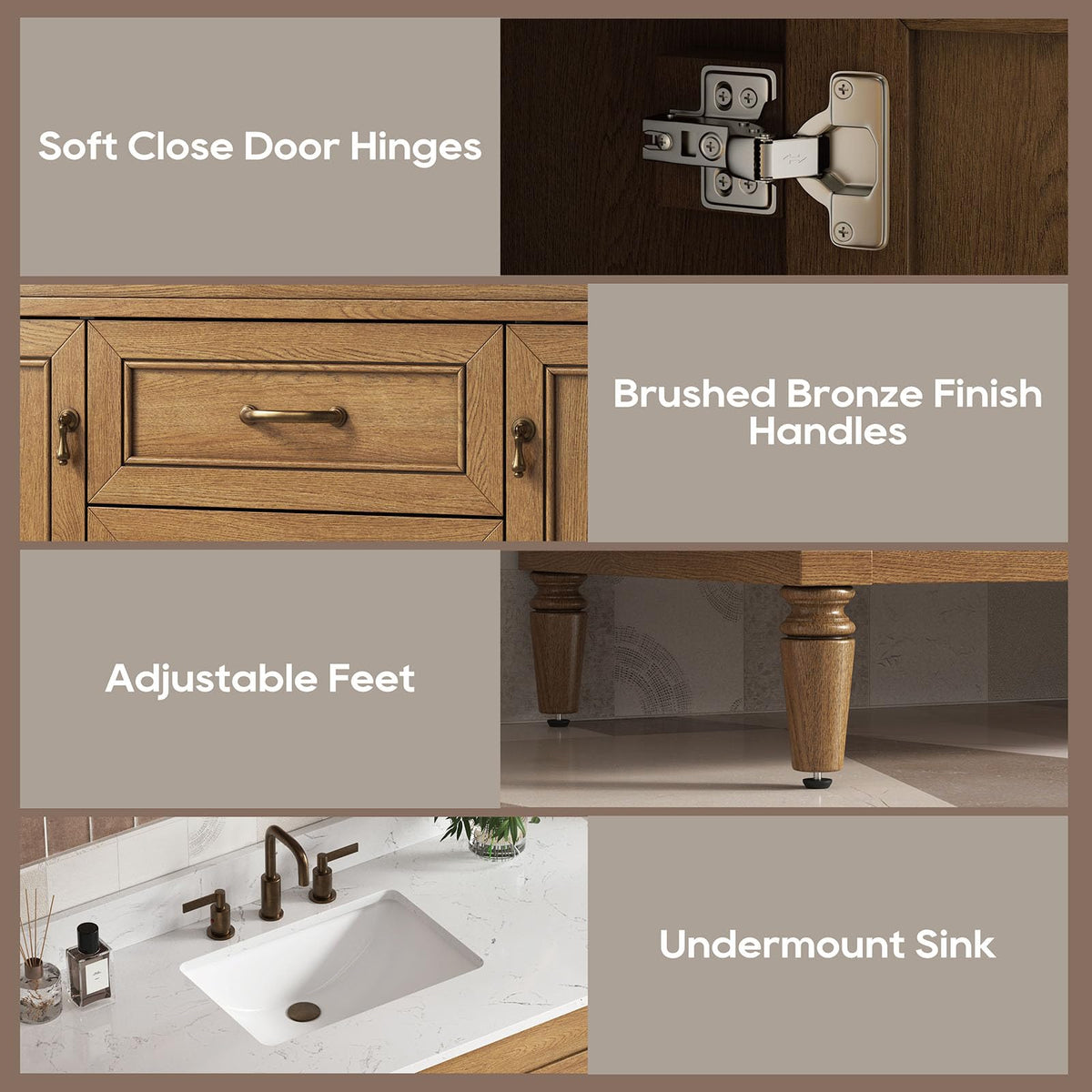 48 Inch Bathroom Vanity with Sink, Fully Assembled, Green