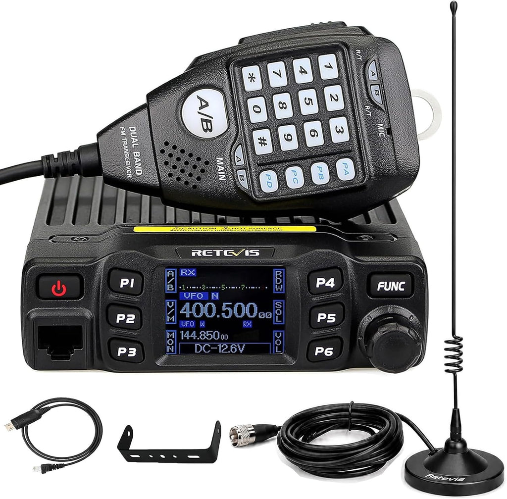Retevis RT95 Dual Band Mobile Radio, Ham Radio Base Station Starter kit