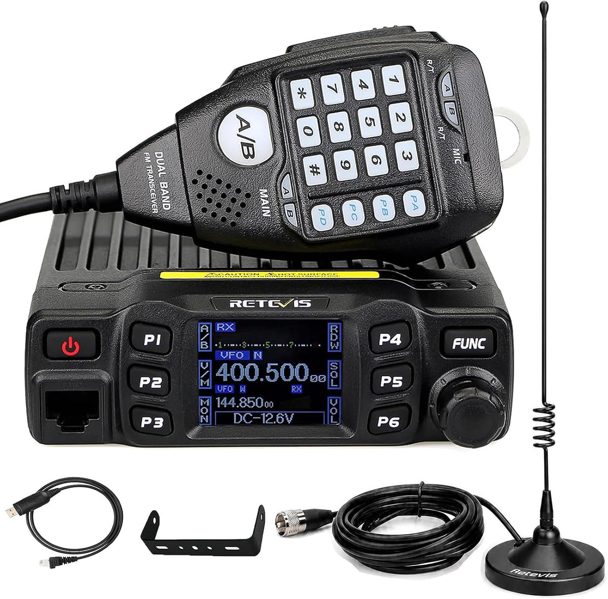 Retevis RT95 Dual Band Mobile Radio, Ham Radio Base Station Starter kit
