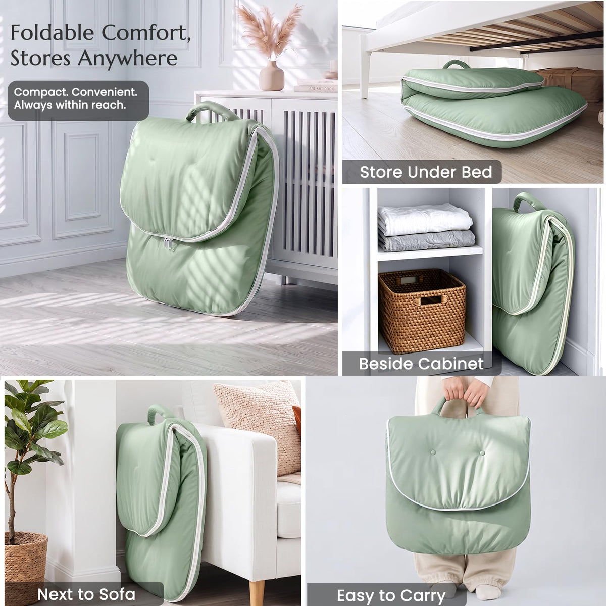 ZonLi Adjustable Floor Chair with Back Support