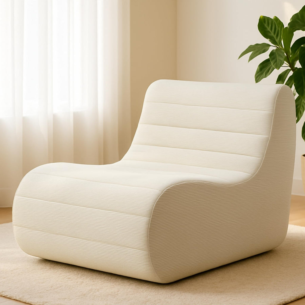 Memory Foam Bean Bag Chair, Gray
