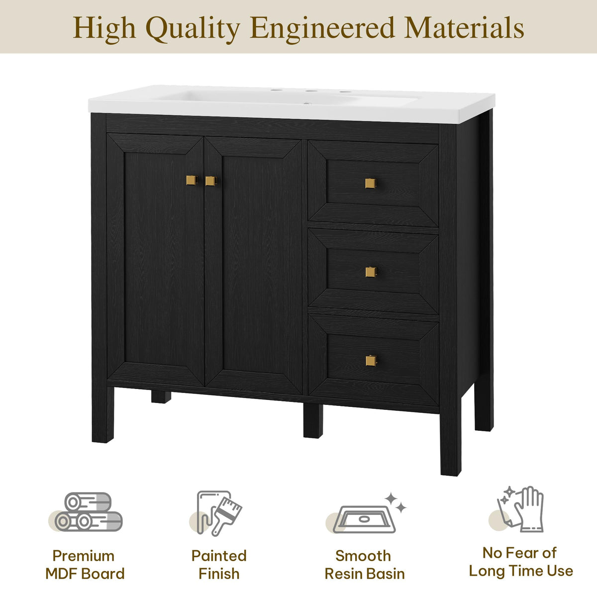 YITAHOME 36 inch Bathroom Vanity with Sink