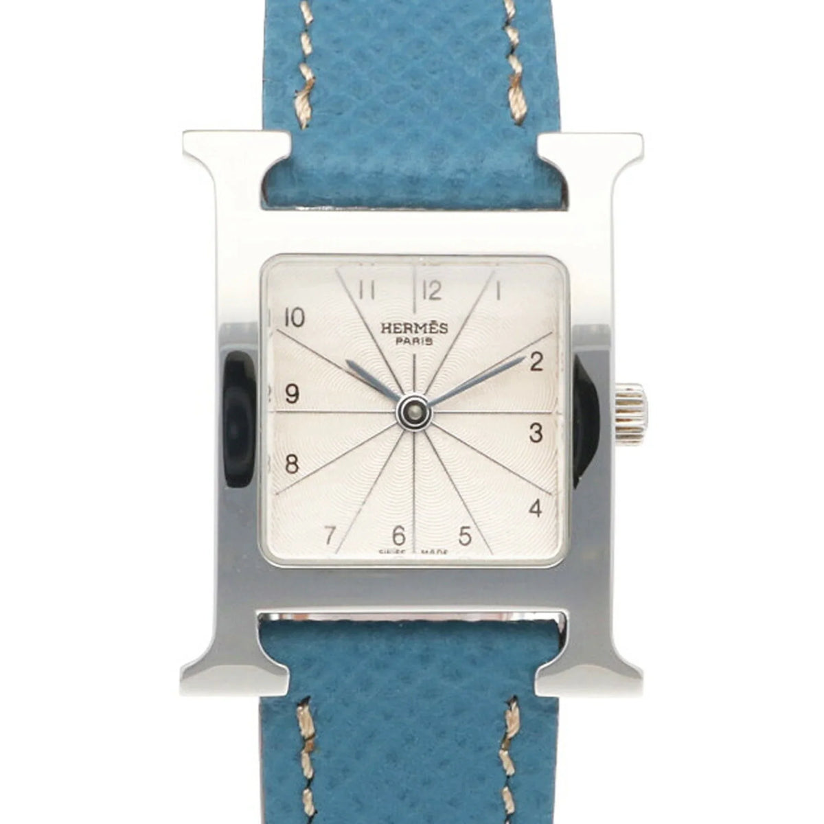 Pre-Owned Hermes H Watch Stainless Steel HH1.210 Quartz Ladies HERMES (Good)
