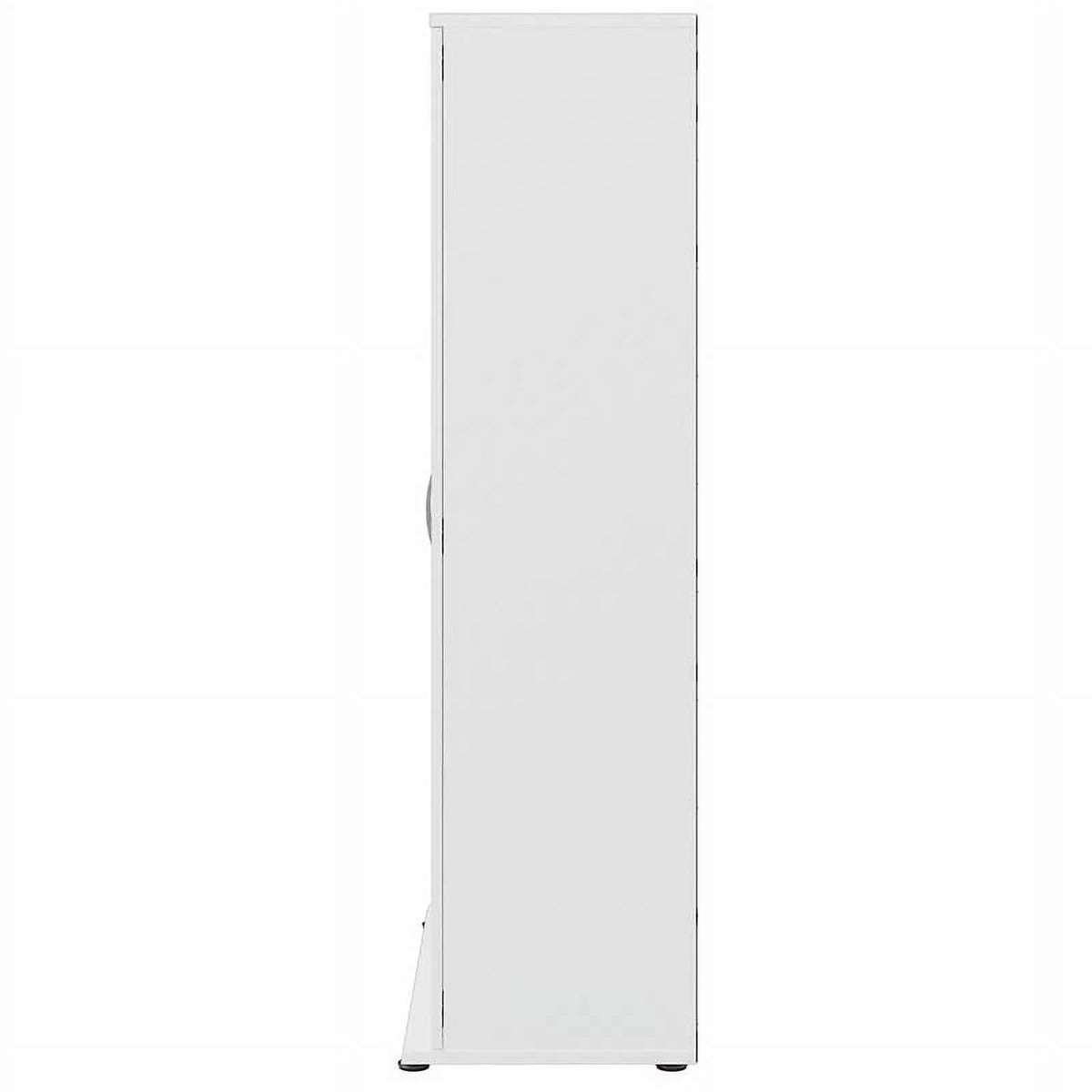 Pemberly Row Tall Garage Storage Cabinet in White - Engineered Wood