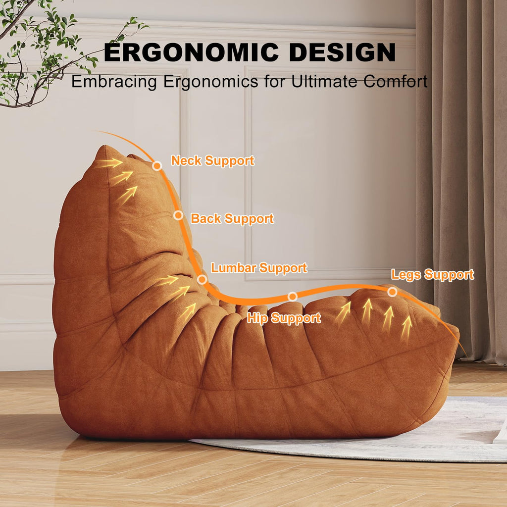 Bean Bag Chair for Adults, Memory Foam Bean Bag Sofa with Waterproof Fabric