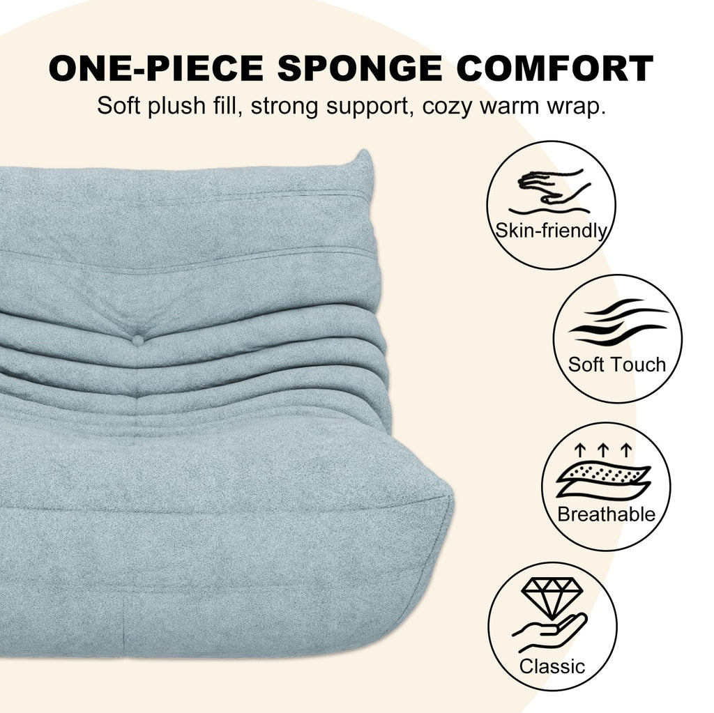 Bean Bag Chair for Adults, Memory Foam Bean Bag Sofa with Waterproof Fabric