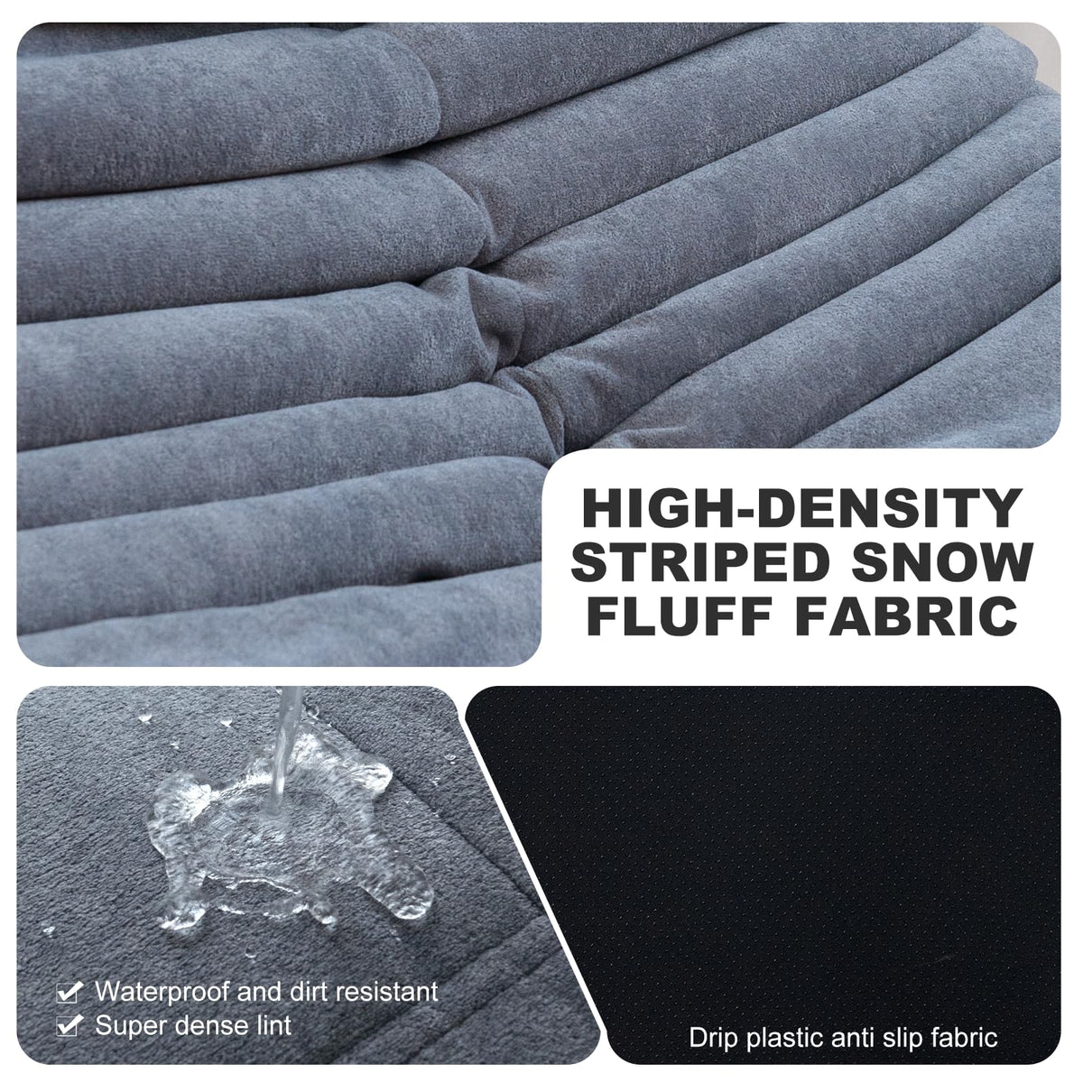 Bean Bag Chair for Adults, Memory Foam Bean Bag Sofa with Waterproof Fabric