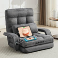 Comfy Floor Chair with Adjustable Backrest, Gaming Sofa Chairs (Grey)