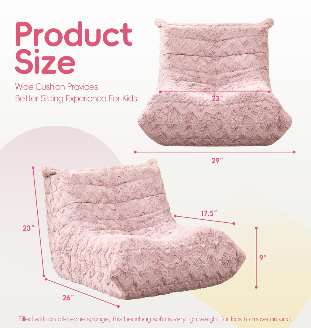 Hobestluk Big Bean Bag Chairs for Adults Fireside BeanBag Couch Togo Sofa