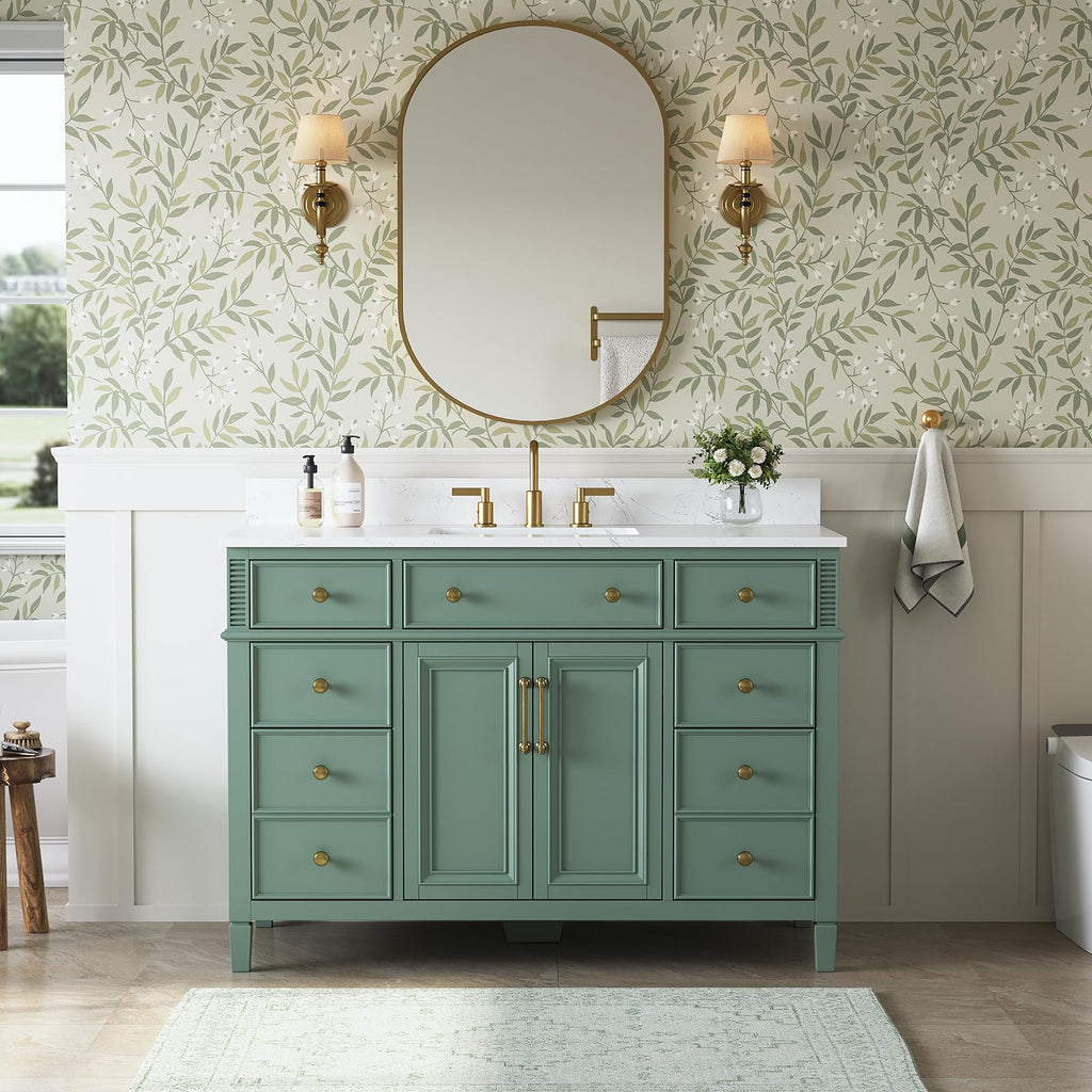 60 Inch Bathroom Vanity with Double Sink Combo, Greige