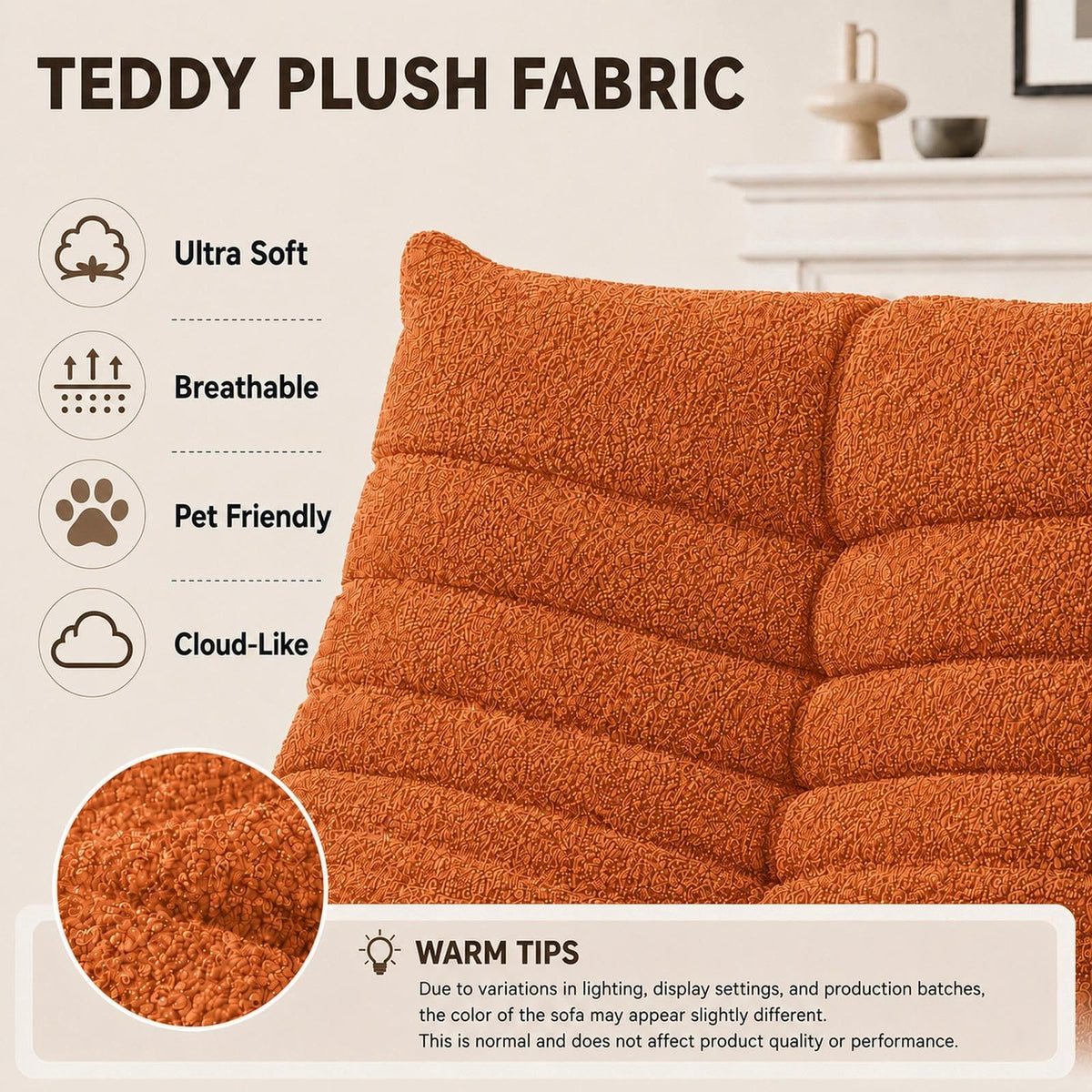 WHGBJA Giant Bean Bag Chair for Adults, Comfy Beanbag with Memory Foam