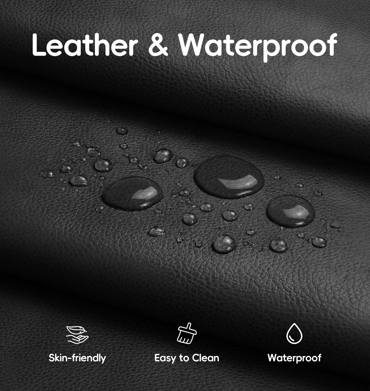 Hobestluk Bean Bag Chair Adult Leather Togo Chair Memory Foam Living Room