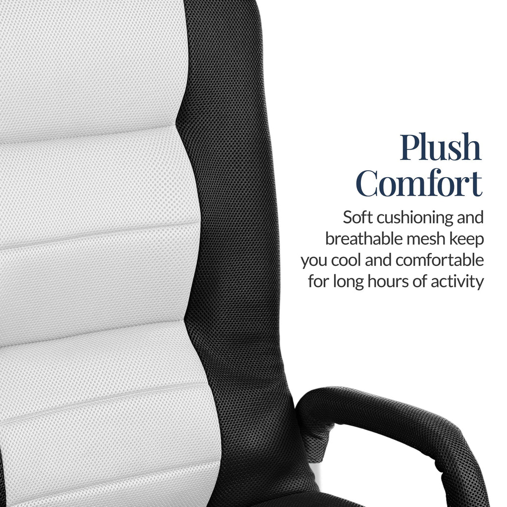 Best Choice Products Swivel Gaming Chair 360 Degree Multipurpose Floor Chair Rocker for TV, Reading, Playing Video Games w/Lumbar Support, Armrest Handles, Adjustable Foldable Backrest - Black/Black