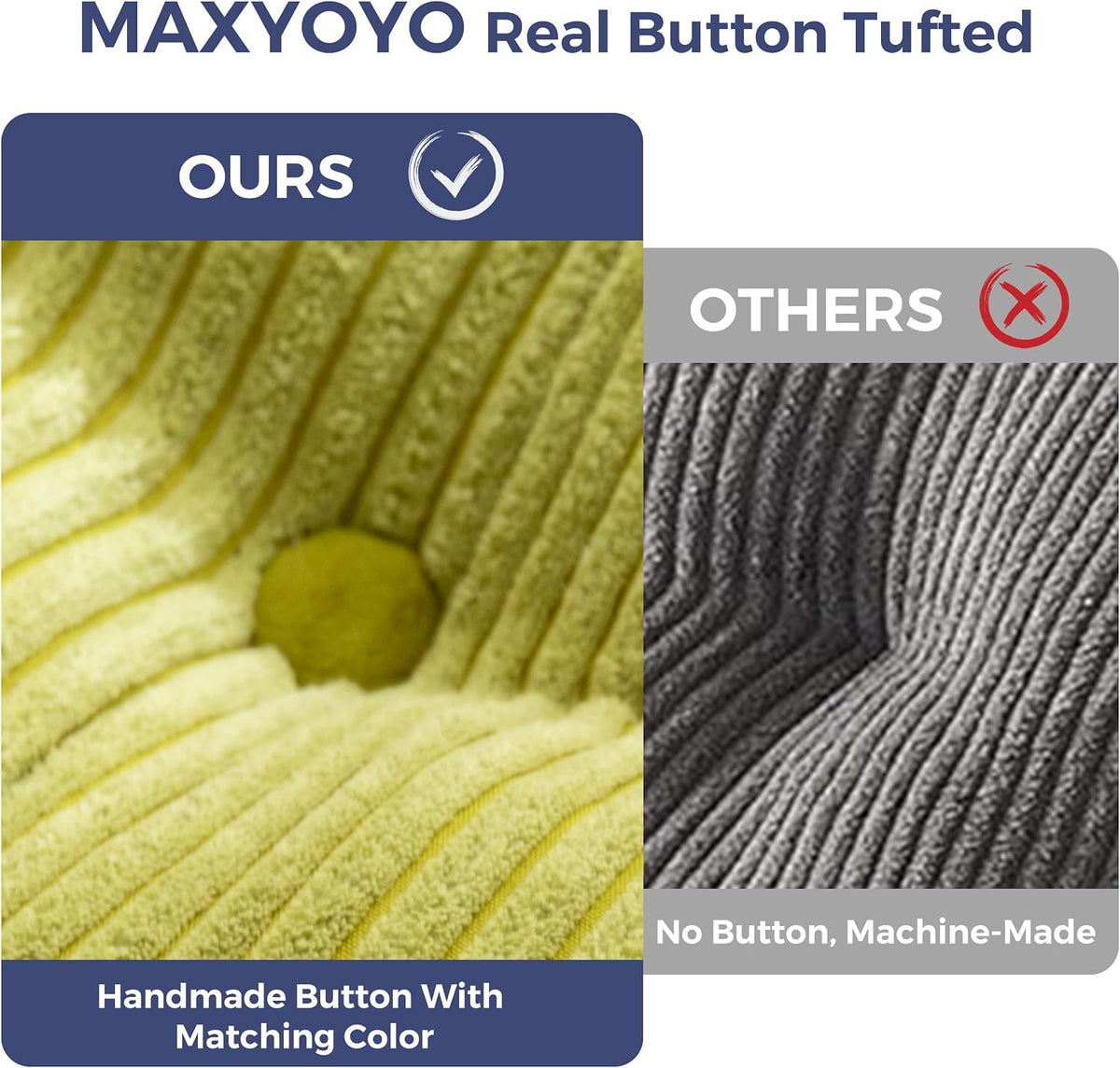 MAXYOYO Folding Sofa Bed, Convertible Chair Bed with Pillow